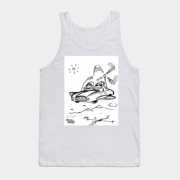 Flying Car Apes Tank Top by WalterMoore